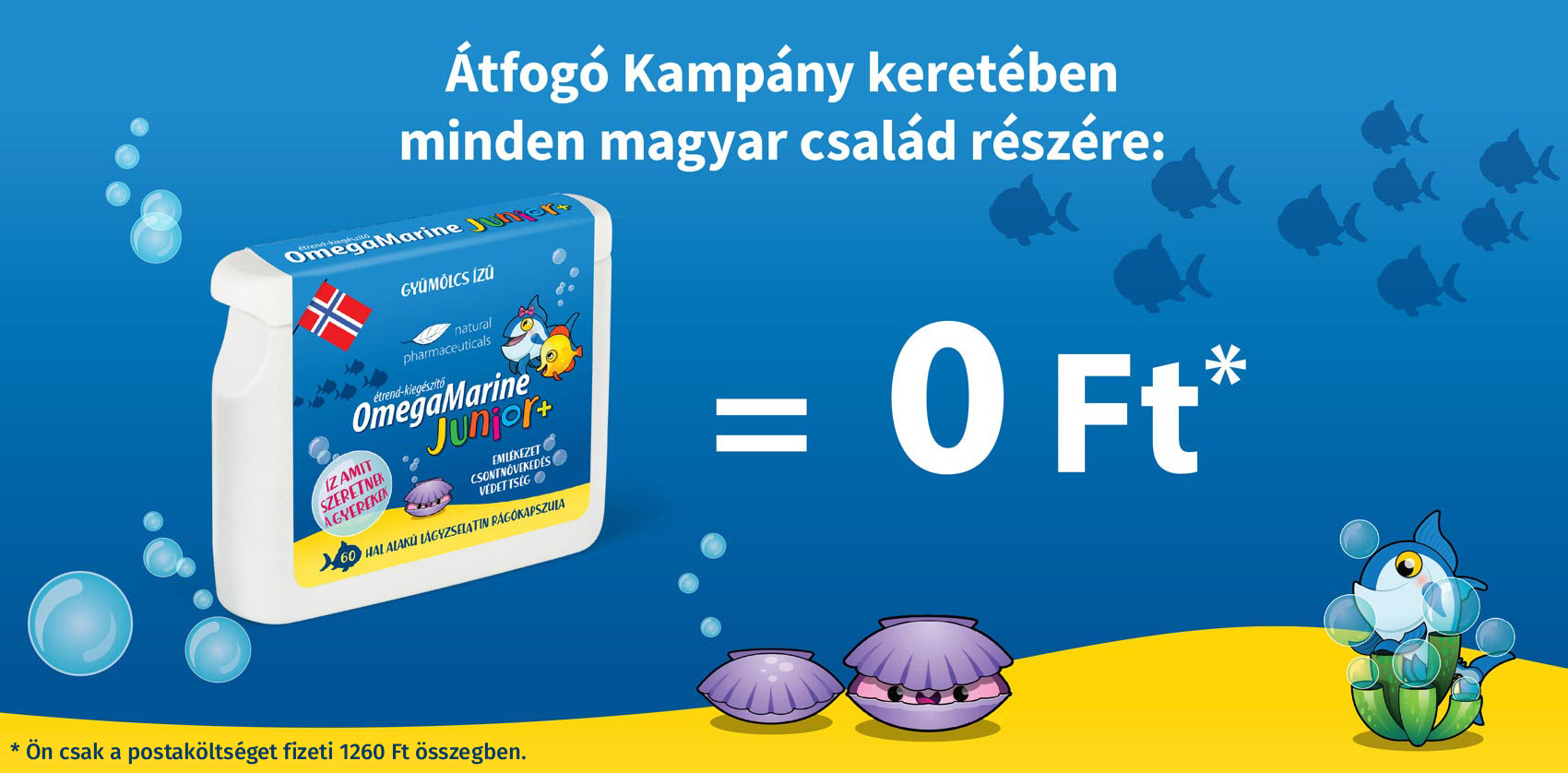 Natural Pharmaceuticals OmegaMarine Junior Havi OmegaMarine Junior készlet ingyen.