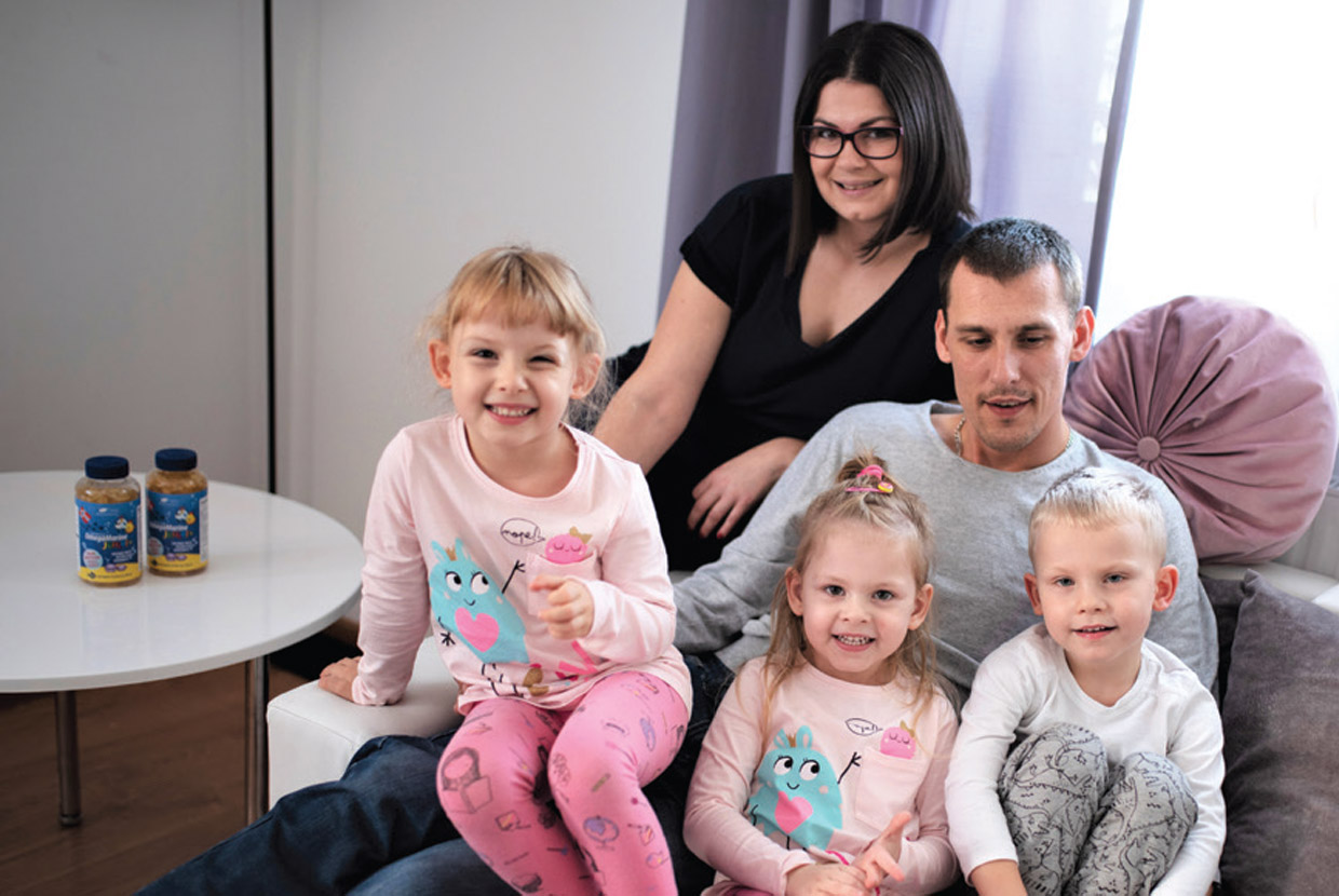 Agnieszka, hármas ikrek anyja, Białystok, Lengyelország